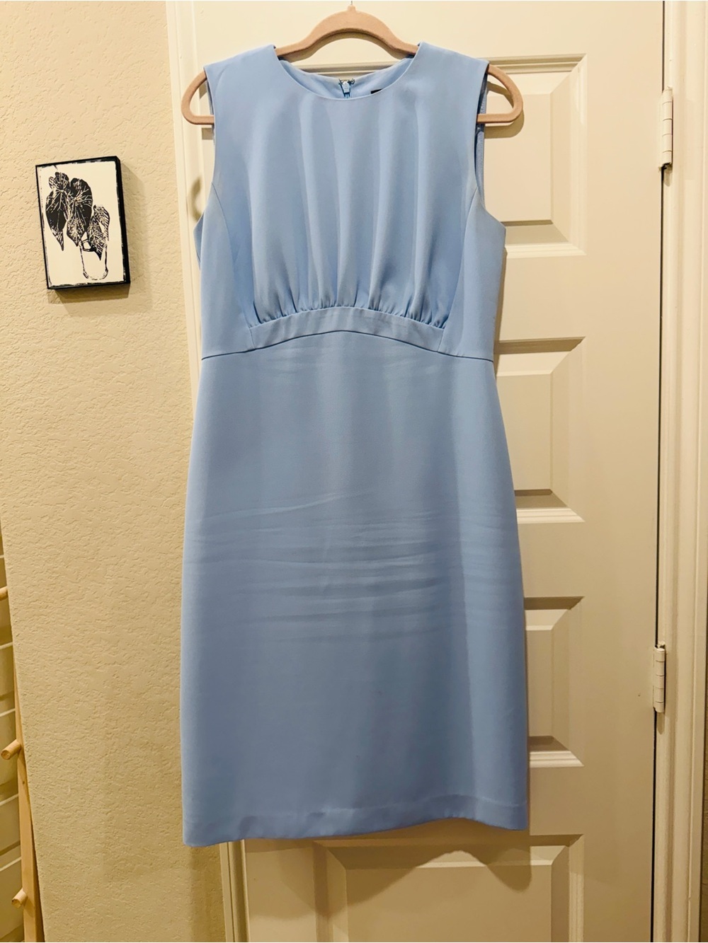 Ann Taylor Factory Light Blue Sleeveless Sheath Dress